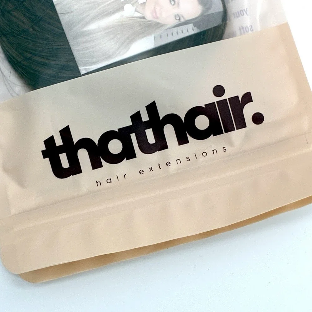 ThatHair Halo Extension Set 18in Dark Brown Blonde Highlight NWT 2 Pack (H)